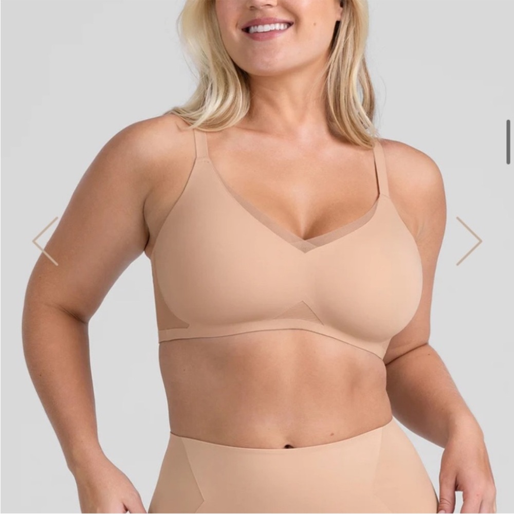 Honeylove Crossover Bra in Sand Size Large